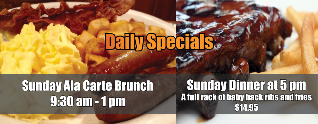 Sunday Specials at The Whistle Stop Pub