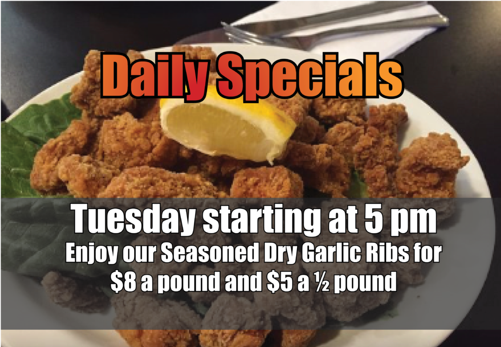 Tuesday Specials – Whistle Stop Pub